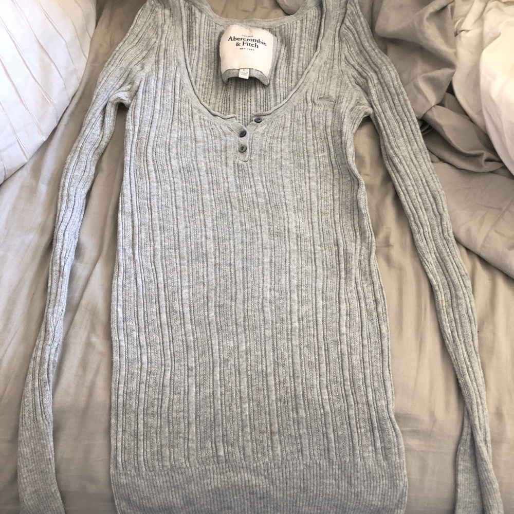 Abercrombie & Fitch ribbed long sleeve shirt
